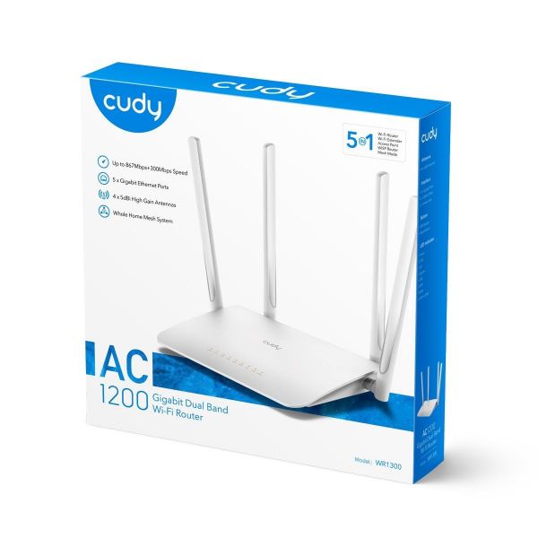 Picture of AC1200 Gigabit Dual Band Wi-Fi Router w/ AP Repeater WISP & Client. Guest Network WPS