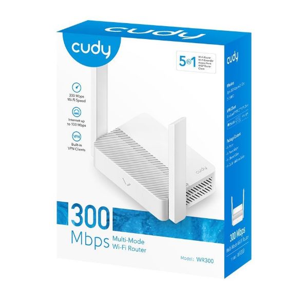 Picture of N300 5-in-1 Multi-Mode Wi-Fi Router AP Repeater & WISP Guest Network WPS DDNS VPN