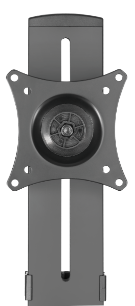 Picture of 4.6 x 200mm 316L Stainless Monitor Gas Spring Sit-Stand Workstation. Folding Keyboard