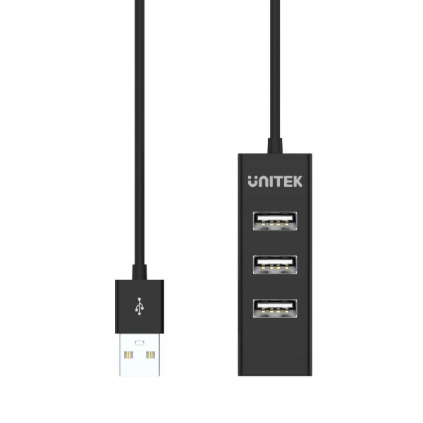 Picture of USB-A 2.0 4-Port High Speed Hub Data Transfer Speed up to 480Mbps. Connect 4 Devices