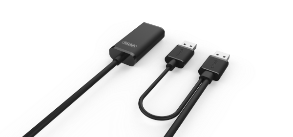 Picture of 10m USB 2.0 Active Extension Cable. Built-in Ext Chipset Supports Extended