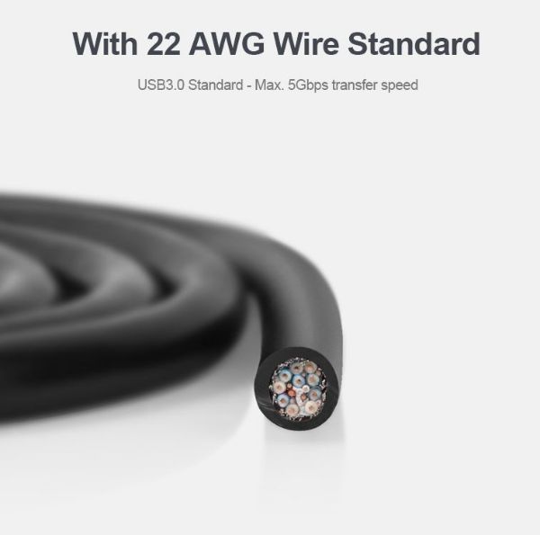 Picture of 5m USB 3.0 Extension Cable w/ Built-in Extension Chipset. Aluminium Designed Housing