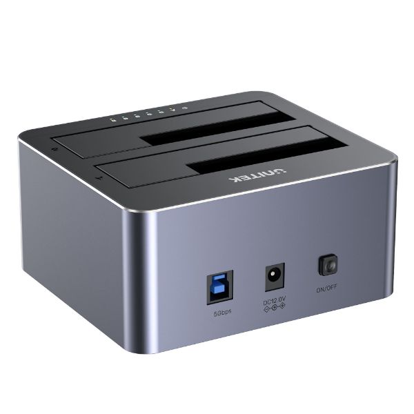 Picture of USB3.0 to Dual SATA HDD Aluminium Docking Station w/ Offline Clone Function