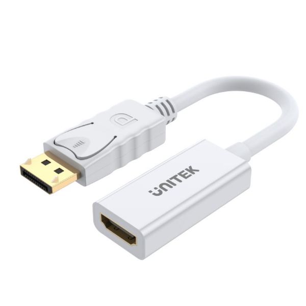 Picture of 4K 30Hz DisplayPort to HDMI 1.4 Adapter w/ 20cm Cable. Supports 4K Ultra HD Resol