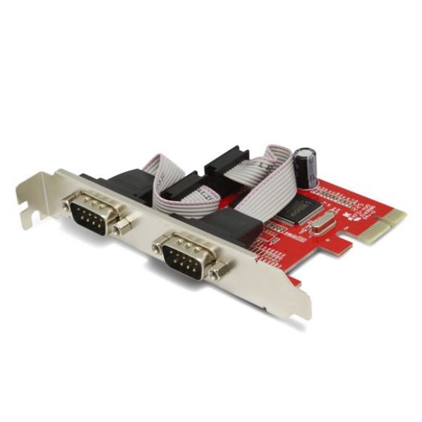 Picture of 2 Port Serial PCI-E Card Includes Low Profile Brackets