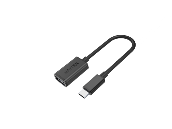 Picture of 0.2m USB 3.0 USB-C Male to USB-A Female. OD: 4.0mm Nickel Plated Ultra-Compact