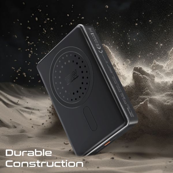 Picture of 10000mAh UltraSlim Wireless Charging 15W MagSafe 20WPD USB-C In/Out Port Smart