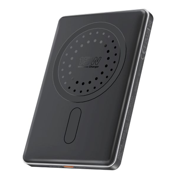 Picture of 5000mAh Ultra-Slim Wireless Charging 15W MagSafe PowerBank 20WPD USB-C In/Out Port Smart