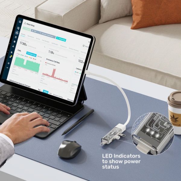 Picture of 4-in-1 USB 3.0 Multi-Port Hub w/ USB-C Connector. Includes 4x USB-A Ports
