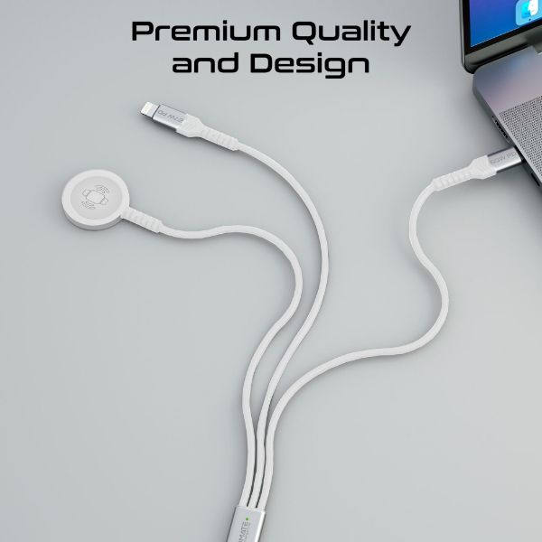 Picture of 1.5M 5in1 Multi-Connector Charging Cable w/ Both USB-C & Lightning Connectors