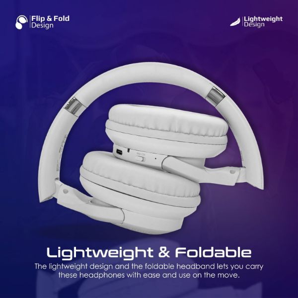 Picture of High-Fidelity Stereo Deep Base Bluetooth Headphones. Up to 24 Hours Playing Time