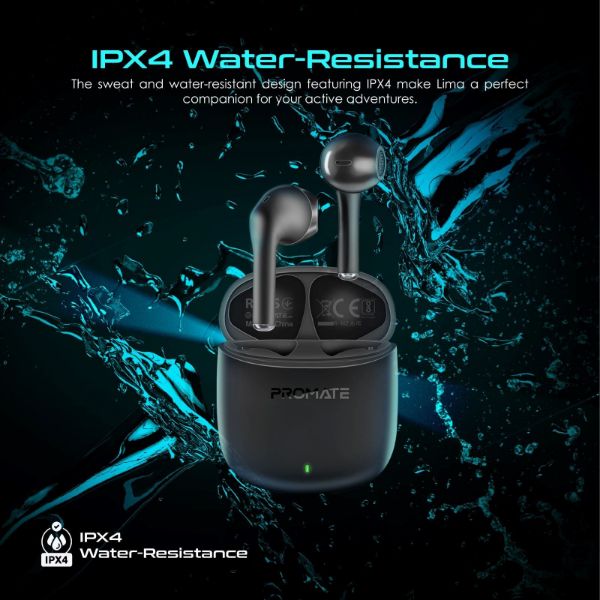 Picture of In-Ear HD Bluetooth Earbuds Intellitouch & 260mAh Charging Case. Ergonomic Fit