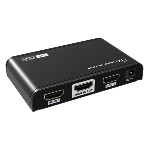 Picture of 1-In-2-out HDMI Splitter w/ HDR & EDID. UHD Res up to 4K2K@30/60Hz