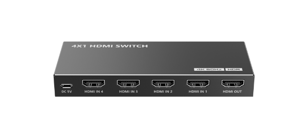 Picture of 4K 4-In-1-out HDMI HDR Switch. Support 12 bit full HD video 3D video 4K x 2K@30/60