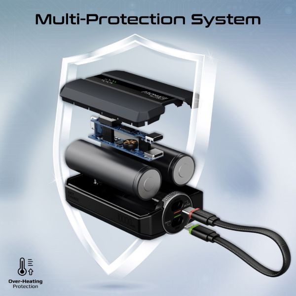 Picture of 10000mAh 30W PD Ultra-Fast Power Bank USB-C & Lightning Ports. Smart LED Screen