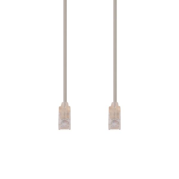 Picture of 1.25m Cat6A 10G Beige UTP Patch Lead 30AWG 8023af Unshielded Plug.