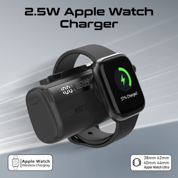 Picture of 5000mAh Ultra-Compact Fast Charging Power Bank In-Built Dual Folding USB-C & Lightning