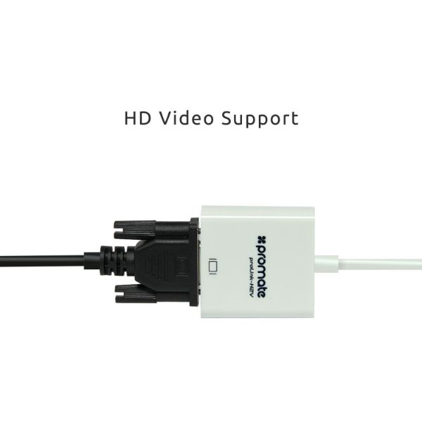 Picture of HDMI (Male) to VGA (Female Display Adaptor Kit. Supports up to 1920x1080@60Hz.