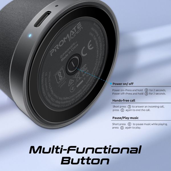 Picture of 3W Mini Bluetooth Speaker w/ Magsafe Compatible Base. Supports Music & Calls High