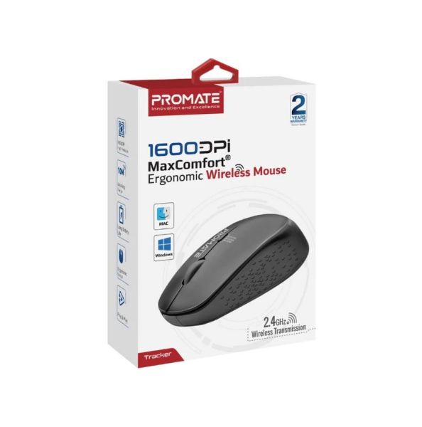 Picture of Ergonomic Wireless Mouse 800/1200/1600 Dpi. 10m Working Range. Included Nano Receiver
