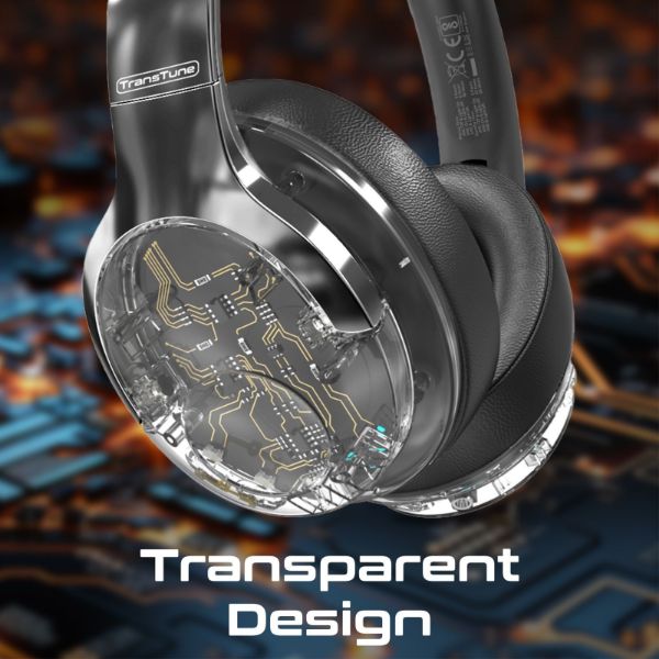 Picture of HiFi Stereo Wireless Bluetooth Active Noice Cancelling Headphones Silver