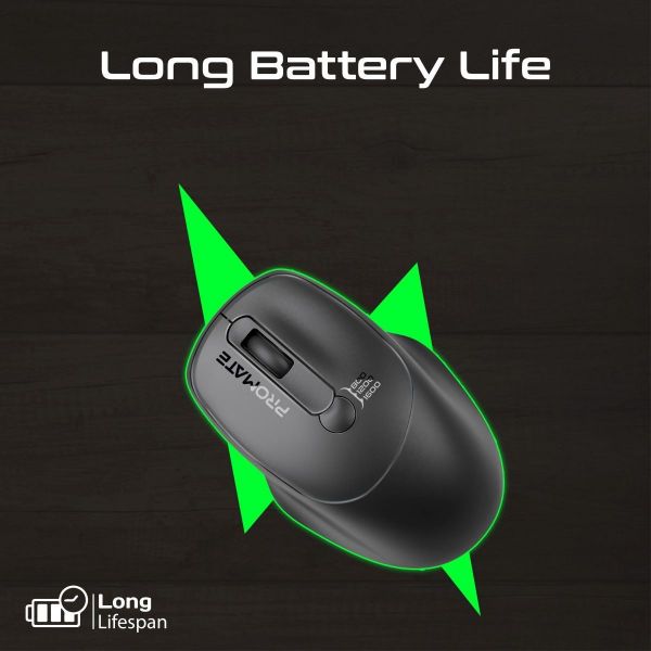 Picture of EZGrip Ambidextrous Ergonomic Wireless Mouse. 800/1200/1600Dpi Plug & Play