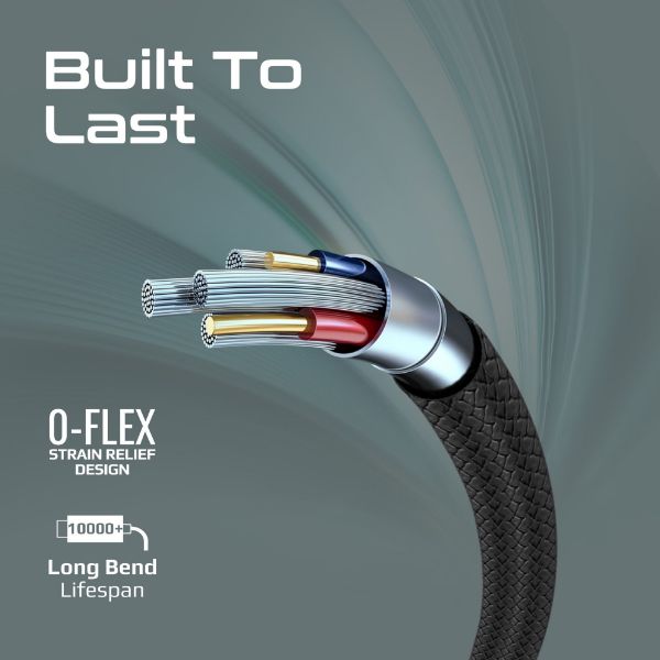 Picture of 2M USB-A to USB-C Super Flexible Cable. Supports 2A Charging & 480Mbps Data