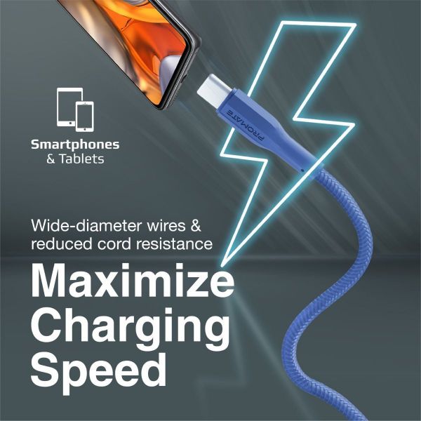 Picture of 1M USB-A to USB-C Super Flexible Cable. Supports 2A Charging & 480Mbps Data