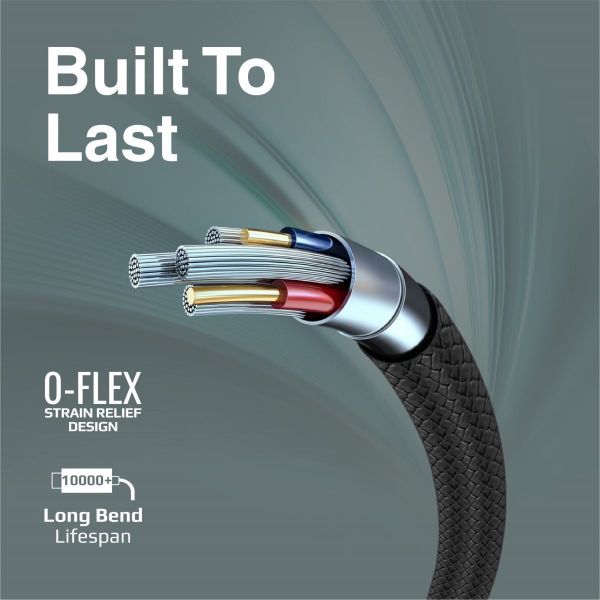 Picture of 1M USB-A to USB-C Super Flexible Cable. Supports 2A Charging & 480Mbps Data
