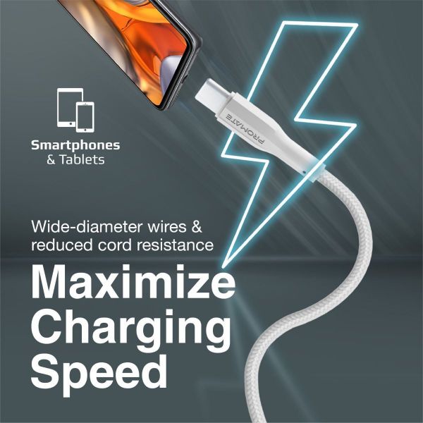 Picture of 1M USB-A to USB-C Super Flexible Cable. Supports 2A Charging & 480Mbps Data