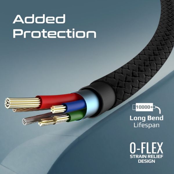 Picture of 2M USB-A to Lightning Connector Super Flexible Cable Supports 2A Charging & 480Mbps