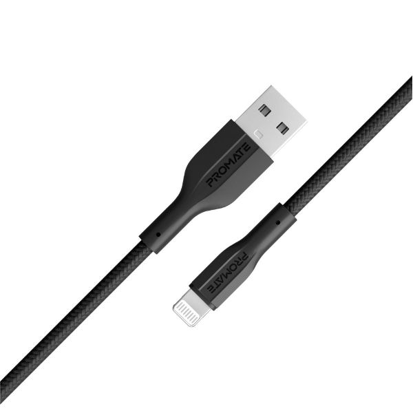 Picture of 1M USB-A to Lightning Connector Super Flexible Cable 2A Charging & 480Mbps Data