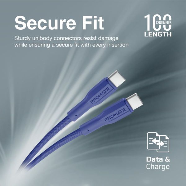 Picture of 1M USB-C to USB-C Super Flexible Cable. Supports 2A Charging & 480Mbps Data