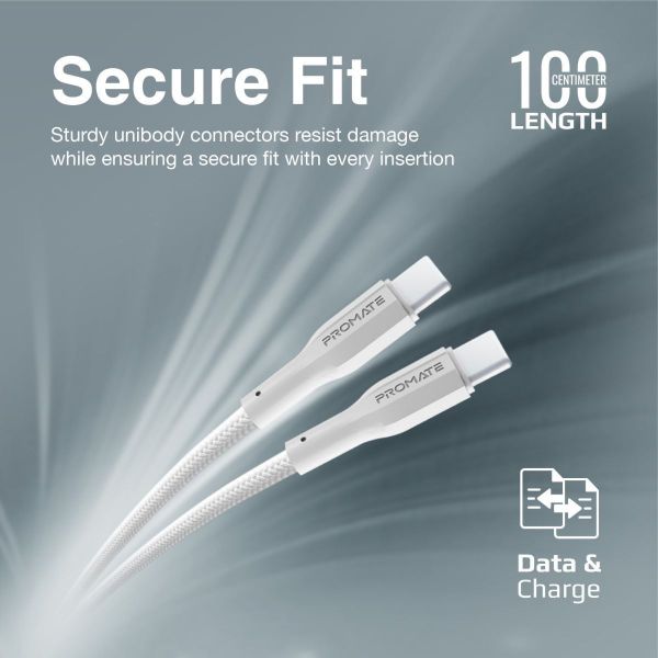 Picture of 1M USB-C to USB-C Super Flexible Cable. Supports 2A Charging & 480Mbps Data