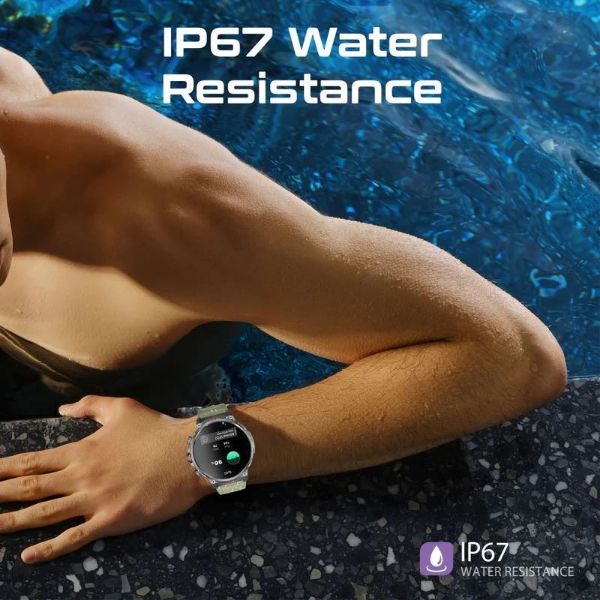 Picture of IP67 1.85'' Fitness Tracker Smartwatch w/ BT Calling. Up to 60 Days Standby 7-10