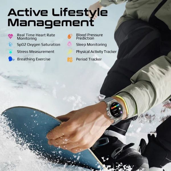 Picture of IP67 1.85'' Fitness Tracker Smartwatch w/ BT Calling. Up to 60 Days Standby 7-10