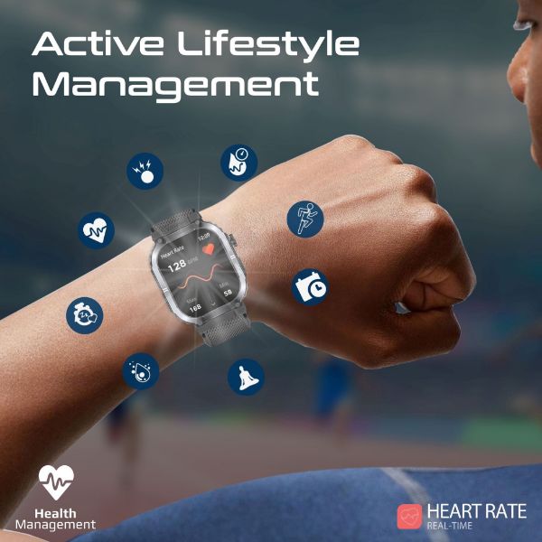 Picture of IP68 Smartwatch w/ 2.01'' Display & Bluetooth Calling. Fitness Tracker Pedometer