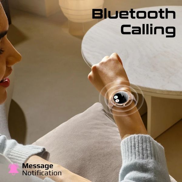 Picture of IP68 Smartwatch with 1.32'' Curved AMOLED Display & BT Cal Fitness Tracker Pedometer Bloo