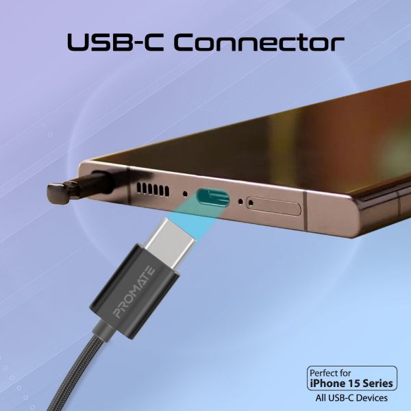 Picture of Mono In-Ear Wired Earphone with USB-C Connector. In-Line Microphone & Volume