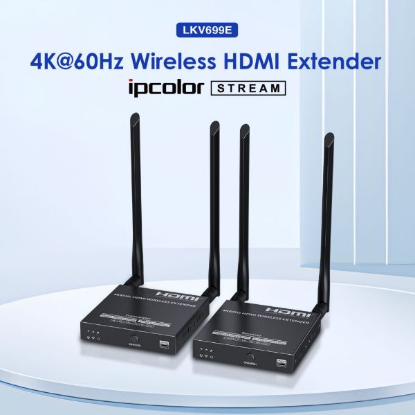 Picture of 4K Wireless HDMI to HDMI Extender up to 4K@60Hz for 50m Low Latency Switchable