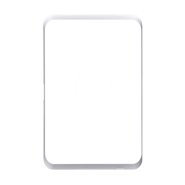 Picture of Sleek Blank Plate. Flame Resistant Polycarbonate White