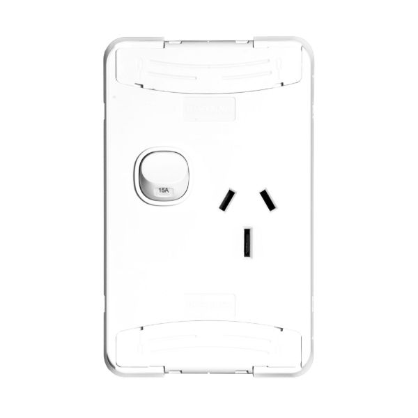 Picture of Sleek Single 15A Vertical Power Point