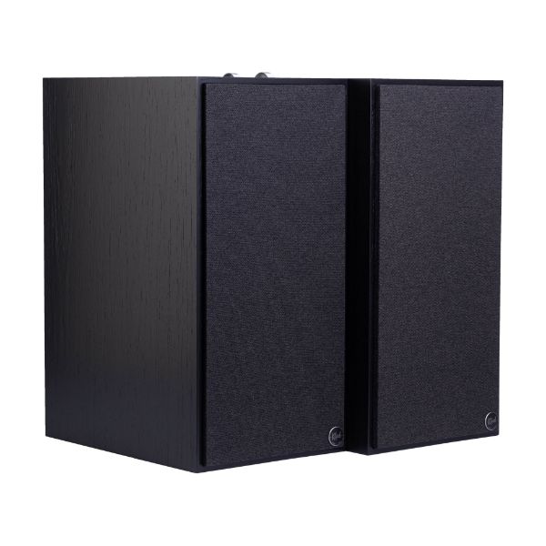 Picture of The Nines 8'' Powered Book Shelf Speakers Black Bundle with FREE WIIM-MINI