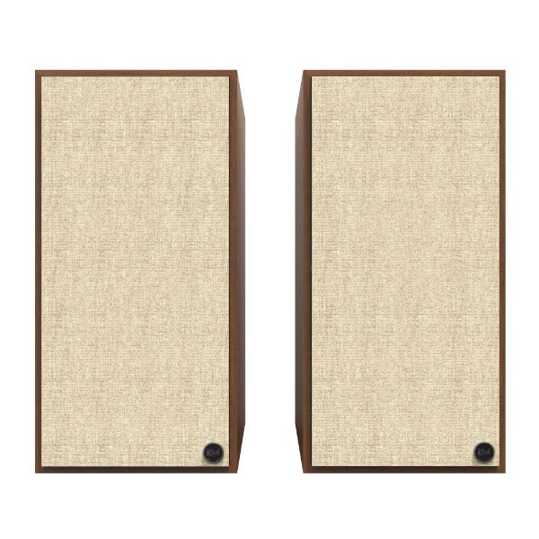 Picture of The Nines 8'' Powered Book Shelf Speakers Walnut Bundle with FREE WIIM-MINI