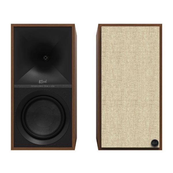 Picture of The Sevens 6.5'' Powered Books Shelf Speakers Walnut Bundle with FREE WIIM-MINI