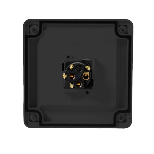 Picture of 1 Gang Weatherproof Black Switch 15A IP65 Grey Hea Duty Industrial Grade Virgin