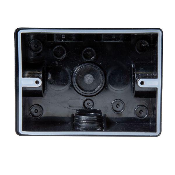Picture of Weatherproof Double IP53 Black Outlet. Heavy Duty Industrial Grade Virgin Plasti