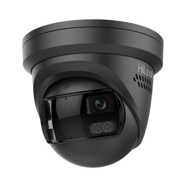 Picture of 8MP Dual Lens Stitched Wide Angle Smart Hybrid Light Fixed Turret Network Camera. 2mm BLK