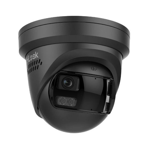 Picture of 8MP Dual Lens Stitched Wide Angle Smart Hybrid Light Fixed Turret Network Camera. 2mm BLK