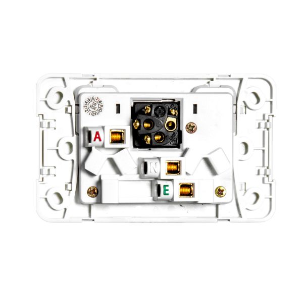 Picture of Sleek 10A Double Power Point w/ Extra 16A Switch. Removable Cover